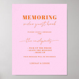 Memoring Guest Book Message Poster