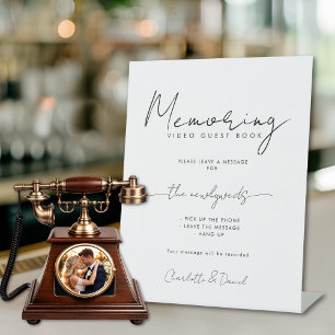 Memoring Guest Book Message Sign