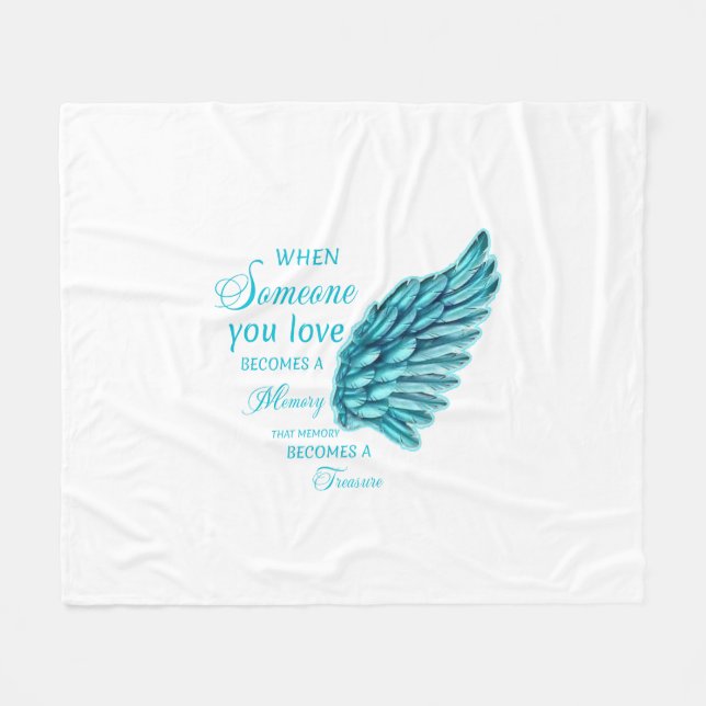 Memory becomes Treasure Fleece Blanket (Front (Horizontal))