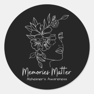 Memory Care Gift I Can't Remember You But Know I L Classic Round Sticker