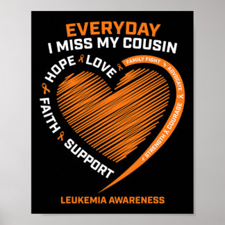 Memory In Remembrance Of My Cousin Leukaemia Aware Poster