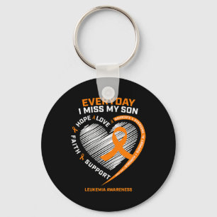 Memory In Remembrance Of My Son Leukaemia Awarenes Key Ring