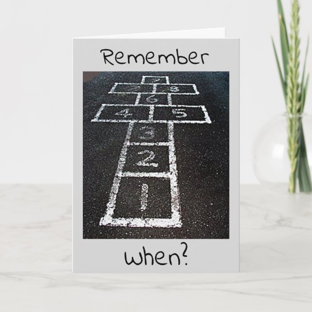 MEMORY IS FIRST TO GO WHEN YOU TURN 50! CARD (Front)