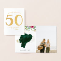 Memory Keepsake Commemorative Card | 50th Birthday