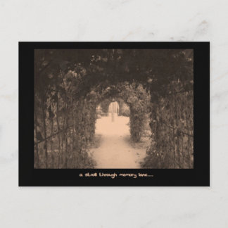 Memory lane post card