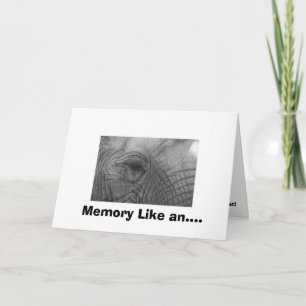 Memory Like an.... Card