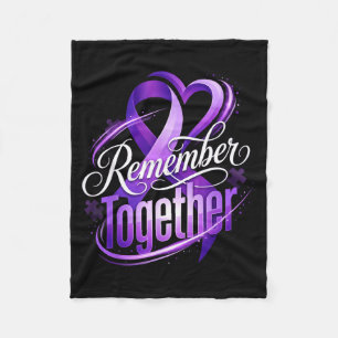 Memory loss alzheimer awareness month remember fleece blanket
