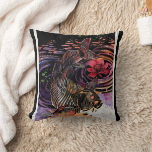 Memory Maps Autumn Vibes Koi Skeleton Reflections Cushion