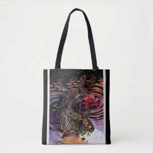 Memory Maps Autumn Vibes Koi Skeleton Reflections Tote Bag