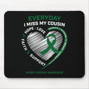 Memory Miss My Cousin Kidney Disease Awareness Gif Mouse Pad