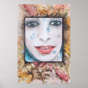 MEMORY OF AUTUMN/ LEAVES AND DROPS OF WATER POSTER