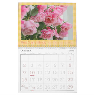 Memory of Beautiful Roses Calendar カレンダー