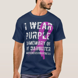Memory of Daughter Wear Purple Overdose Awareness  T-Shirt