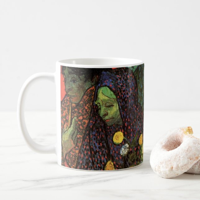 Memory of the Garden at Etten by Vincent van Gogh Coffee Mug (With Donut)