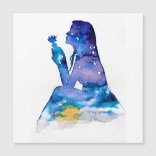 Memory of the girl with blue flower