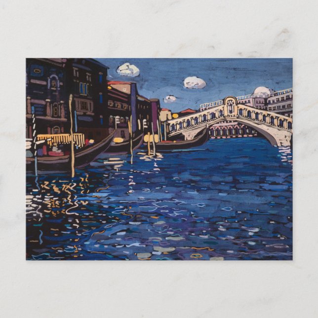 Memory of Venice, Rialto Bridge, 1904 by Kandinsky Postcard (Front)