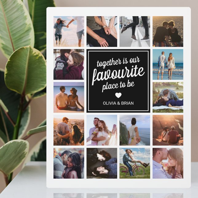 Memory Square Photo Collage Plaque (Creator Uploaded)