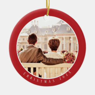 Memory Year Highlights Photo Ceramic Tree Decoration