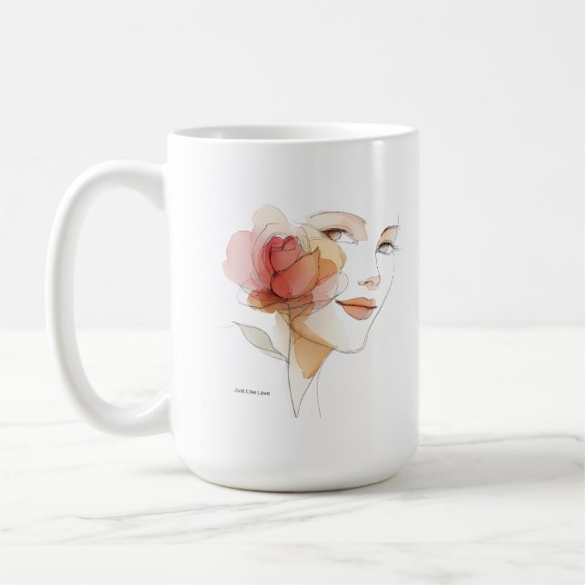 MemoryUs – “Just Like Love” Lyric Coffee Mug (Left)