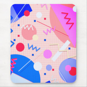 Memphis #82 Sangria Mouse Pad