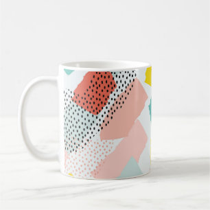 Memphis brush strokes: vintage pattern. coffee mug