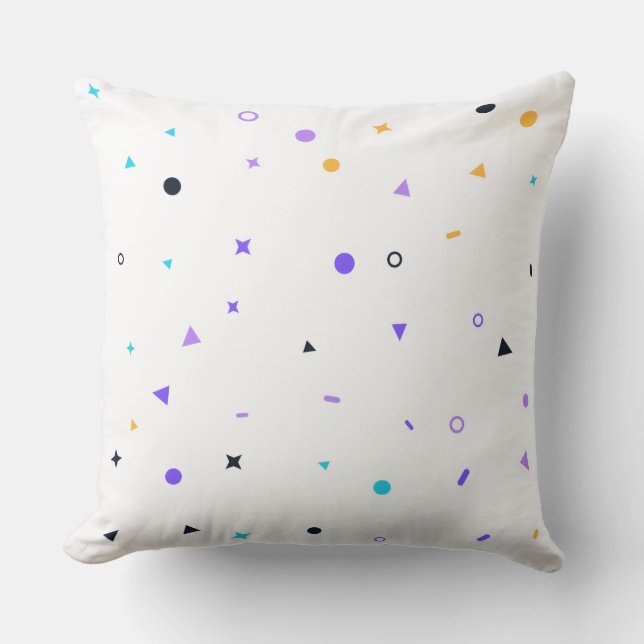 Memphis Confetti Seamless Pattern Cushion (Front)
