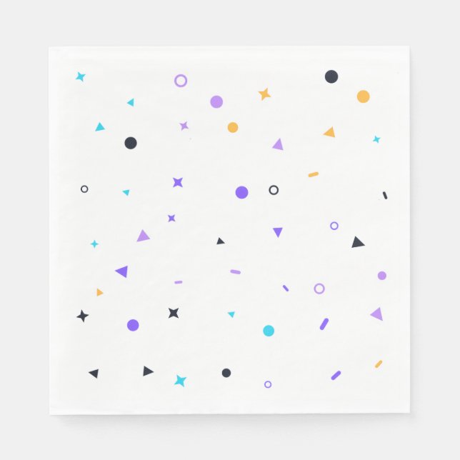 Memphis Confetti Seamless Pattern Napkin (Front)