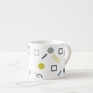 Memphis, cool, trendy, modern geometric art espresso cup