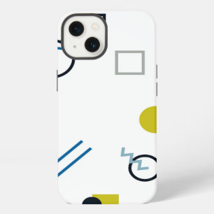 Memphis, cool, trendy, modern geometric art iPhone 13 case
