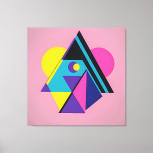 Memphis Design Dwelling Canvas Print