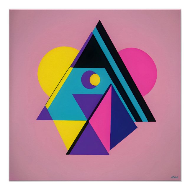 Memphis Design Dwelling Poster (Front)