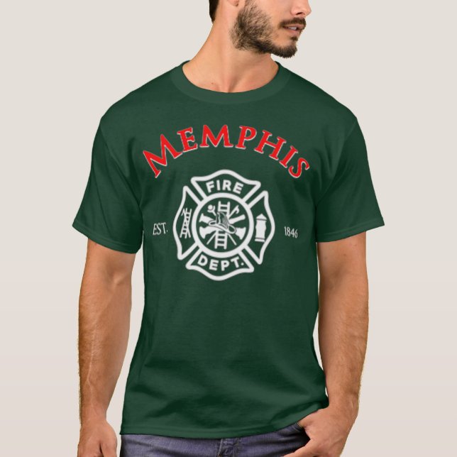 Memphis Fire Rescue Department Tennessee Duty T-Shirt (Front)