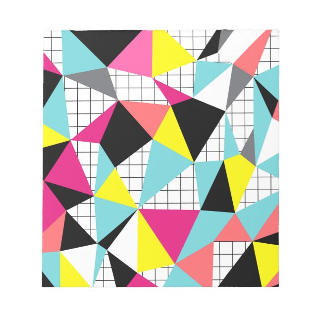 Memphis, geometric shapes notepad (Front)