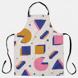 Memphis Geometry: 90s Fashion Seamless Apron