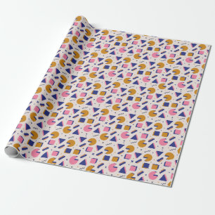 Memphis Geometry: 90s Fashion Seamless Wrapping Paper