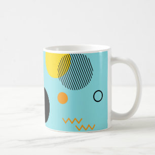 Memphis, hipster, trendy, cool illustration art coffee mug