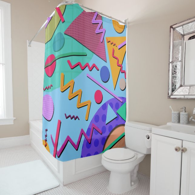 Memphis No. 10 Shower Curtain (In Situ)