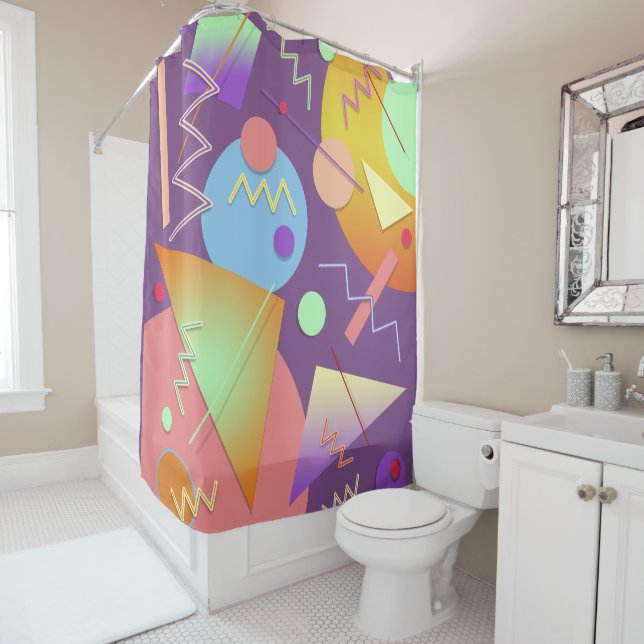 Memphis No. 412-1 Shower Curtain (In Situ)