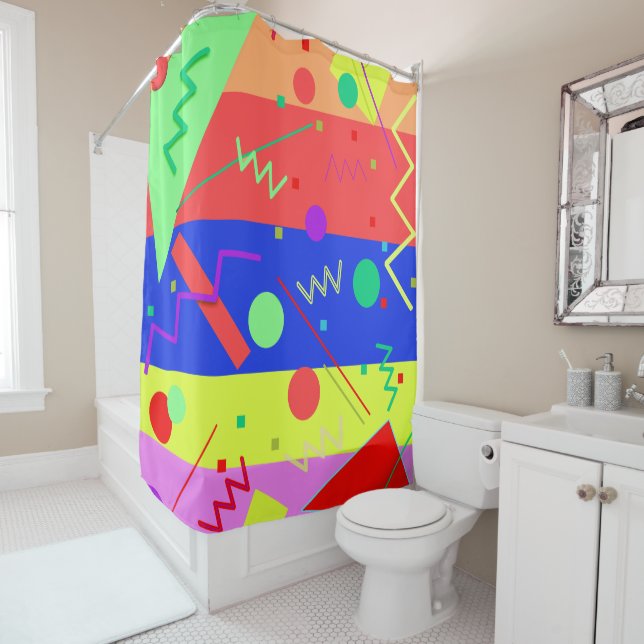 Memphis No. 65 Shower Curtain (In Situ)