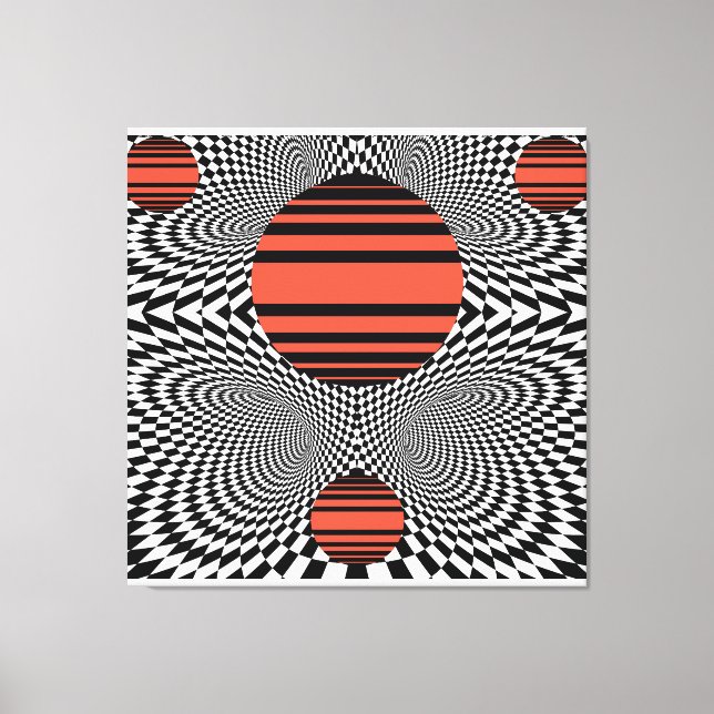 Memphis OpArt Canvas Print (Front)
