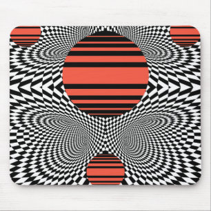 Memphis OpArt Mouse Pad