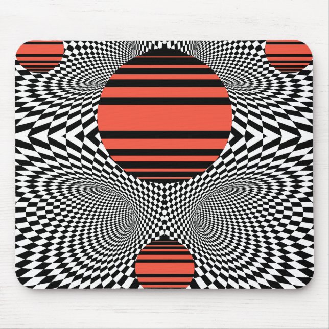 Memphis OpArt Mouse Pad (Front)