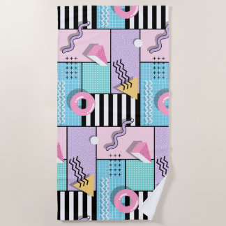 Memphis Party Beach Towel