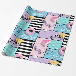 Memphis Party Wrapping Paper