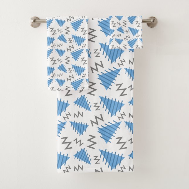 Memphis Pattern towel set (Insitu)