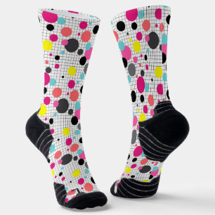 Memphis polka dots socks