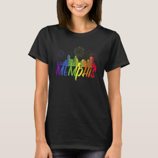Memphis Pride Skyline  Pride Parade Memphis T-Shirt
