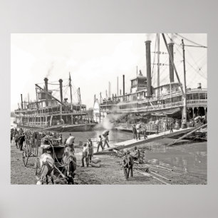 Memphis Riverboats Poster