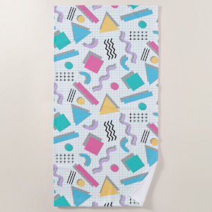 Memphis Shapes Beach Towel
