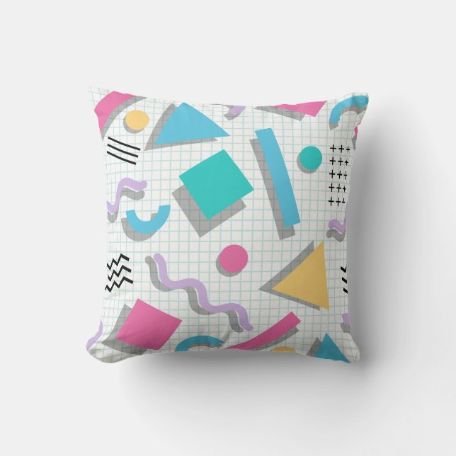 Memphis Shapes Cushion (Front)